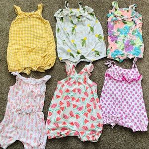 Baby girl 18 months rompers